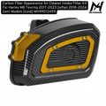 Carbon Fiber Appearance Air Cleaner Intake Filter Kit For Harley M8 Touring 2017-2023 Softail 2018-2024 Gen1 Models [Gold] MH99012459