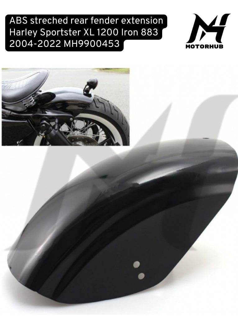 ABS streched rear fender Harley Sportster 48 XL 1200 Iron 883 tahun 2004-2022 MH9900453