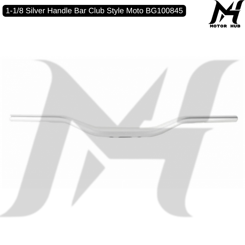1-1/8 Silver Handle Bar Club Style Moto BG100845