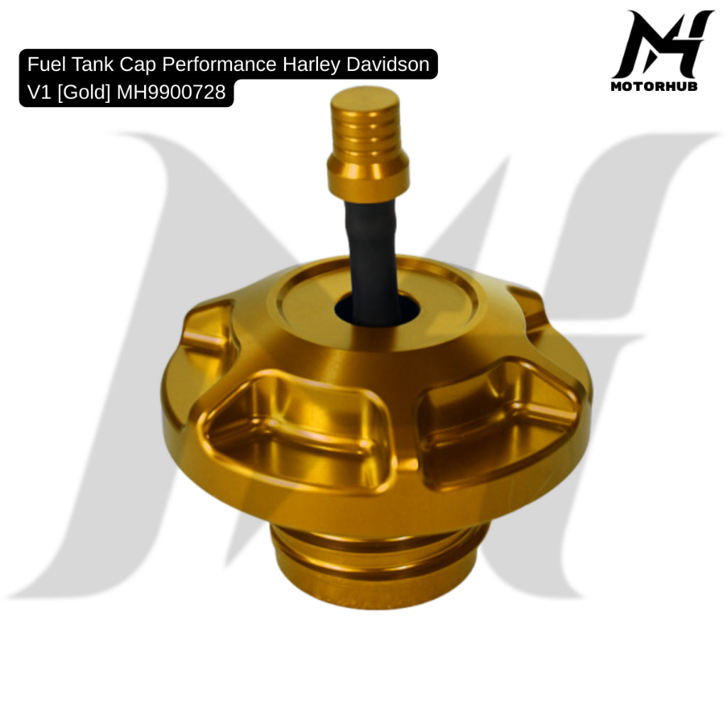 Universal Fuel Tank Cap Performance Harley Davidson V1 [Gold] MH9900728