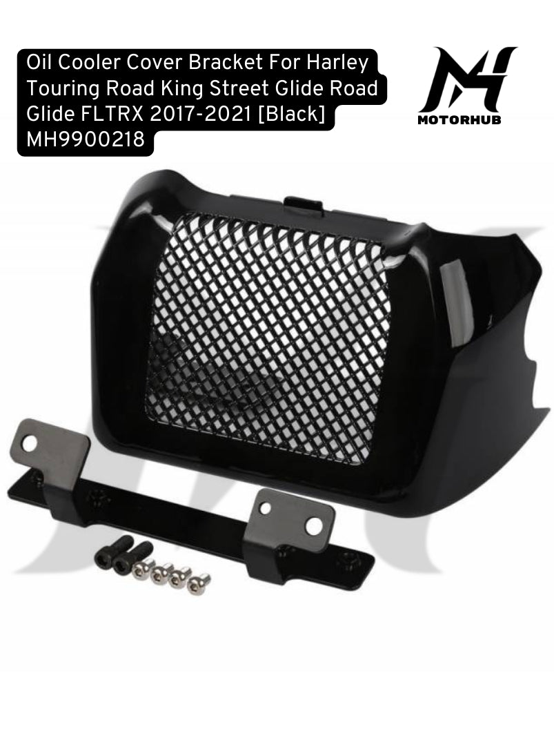 Oil Cooler Cover Bracket For Harley Touring Road King Street Glide Road Glide FLTRX 2017-2021 [Black] MH9900218