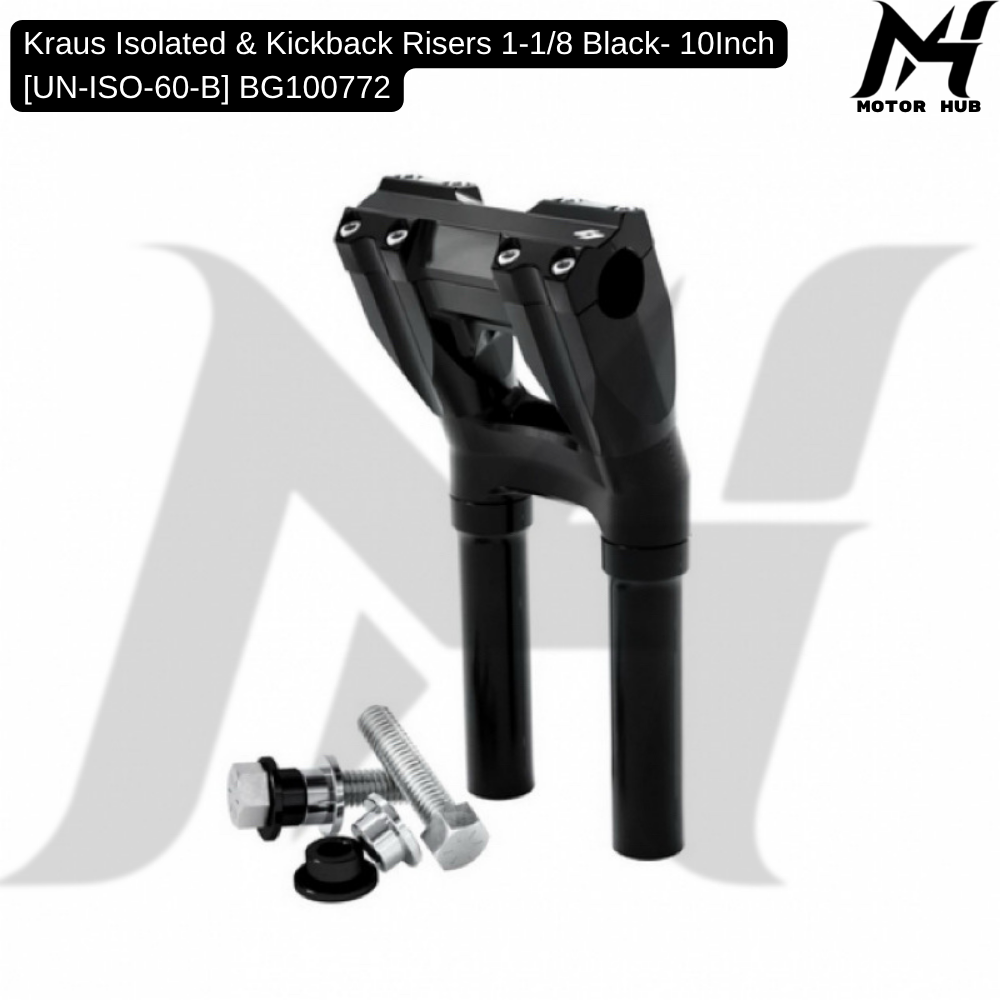 Kraus Isolated & Kickback Risers 1-1/8 Black- 10Inch [UN-ISO-60-B] BG100772
