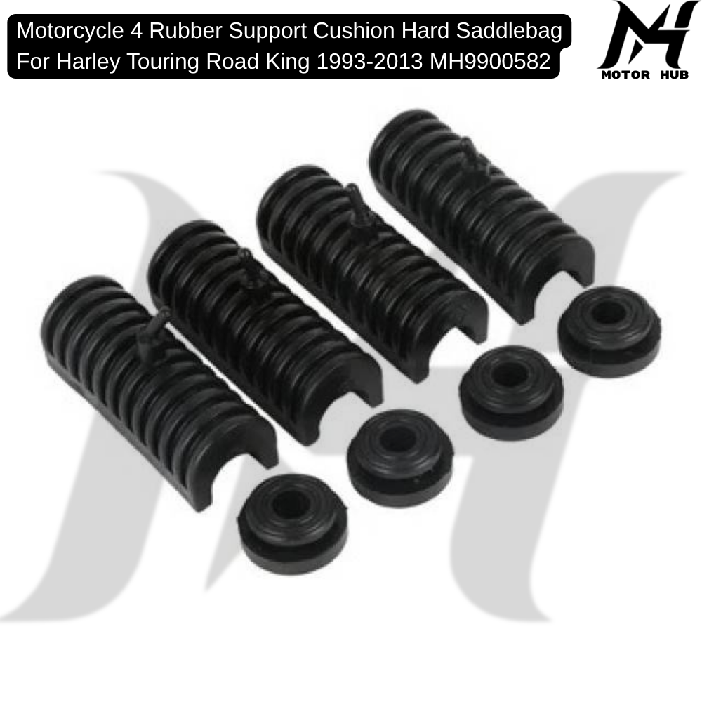 Motorcycle 4 Rubber Support Cushion Hard Saddlebag For Harley Touring Road King 1993-2013 MH9900582