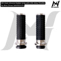MH Style Silicone Rubber Grips with CNC Alloy Throttle By Wire [Silver] MH9901078
