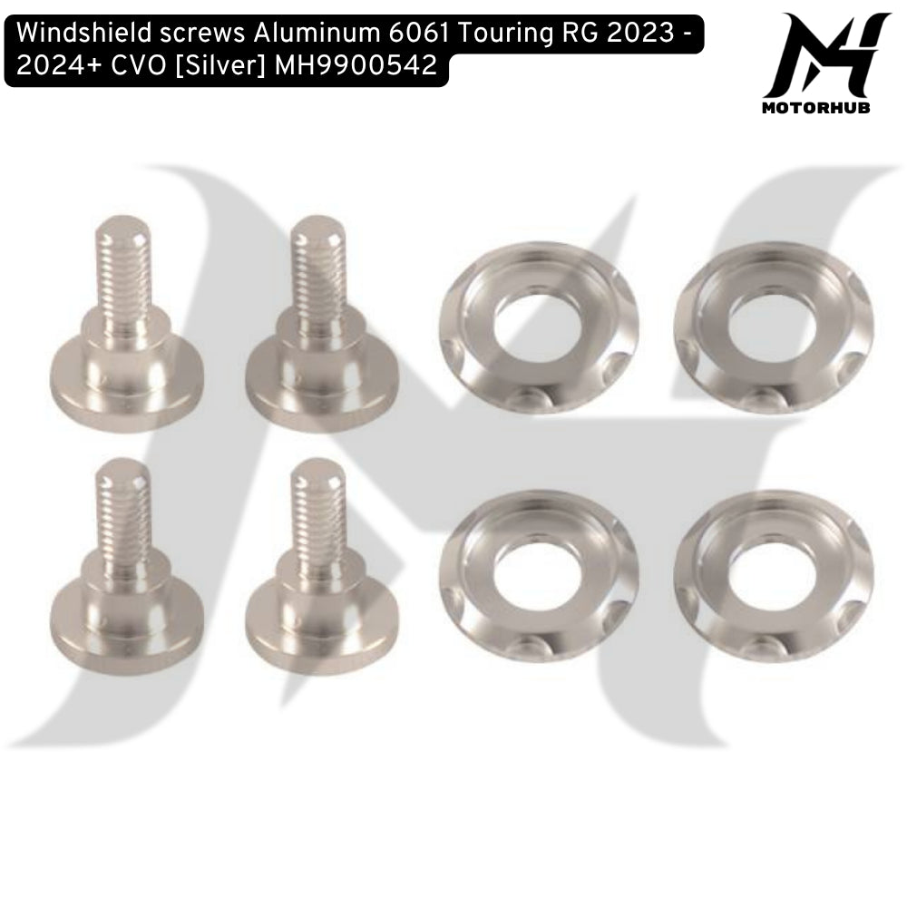 Windshield screws Aluminum 6061 Touring RG 2023 - 2024+ CVO [Silver] MH9900542