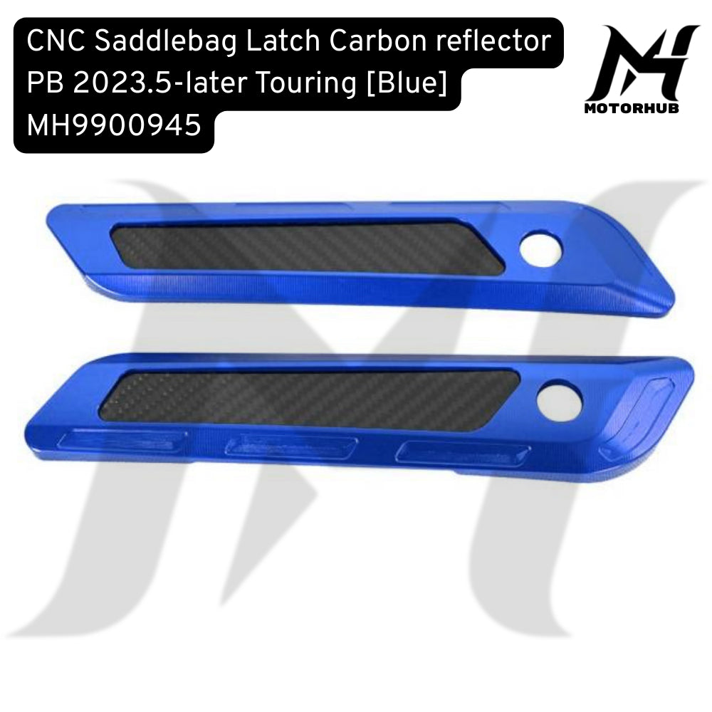 CNC Saddlebag Latch Carbon reflector PB 2023.5-later Touring [Blue] MH9900945