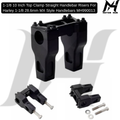 1-1/8 10 Inch Top Clamp Straight Handlebar Risers For Harley 1-1/8 28.6mm MX Style Handlebars MH990013