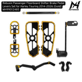 Rebusin Passenger Floorboard Shifter Brake Pedal Levers Set for Harley Touring 2014-2026 [Gold] MH99012485