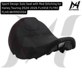 Sport Design Solo Seat with Red Stitching for Harley Touring 2024-2026 FLHXSE FLTRX FLHX MH9901054
