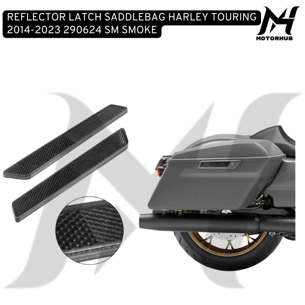 REFLECTOR LATCH SADDLEBAG HARLEY TOURING 2014-2023 290624 SM SMOKE