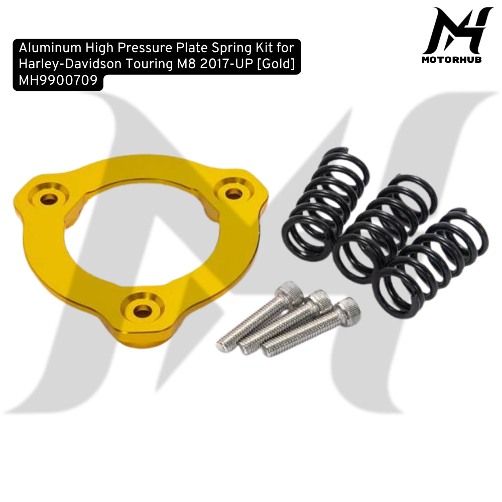 Aluminum High Pressure Plate Spring Kit for Harley-Davidson Touring M8 2017-UP [Gold] MH9900709