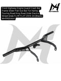 Front Highway Engine Guard Crash Bar Frame Slider Flat-Out Bar For Harley Touring Road King Road Glide Electra Street Glide FLHR FLHT 2014-24 [Black] MH9900464
