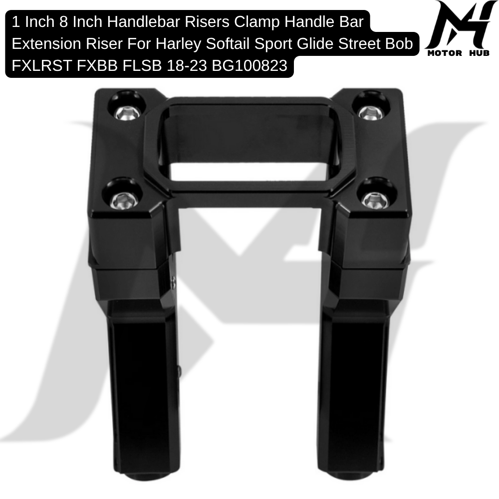 1 Inch 8 Inch Handlebar Risers Clamp Handle Bar Extension Riser For Harley Softail Sport Glide Street Bob FXLRST FXBB FLSB 18-23 BG100823