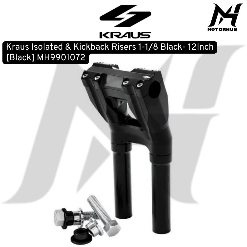 Kraus Isolated & Kickback Risers 1-1/8 Black 12Inch [Black] MH9901072