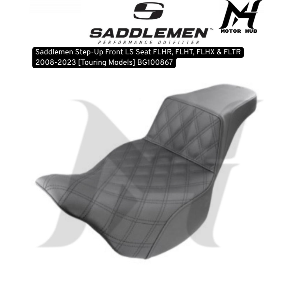 Saddlemen Step-Up Front LS Seat FLHR, FLHT, FLHX & FLTR 2008-2023 [Touring Models] BG100867