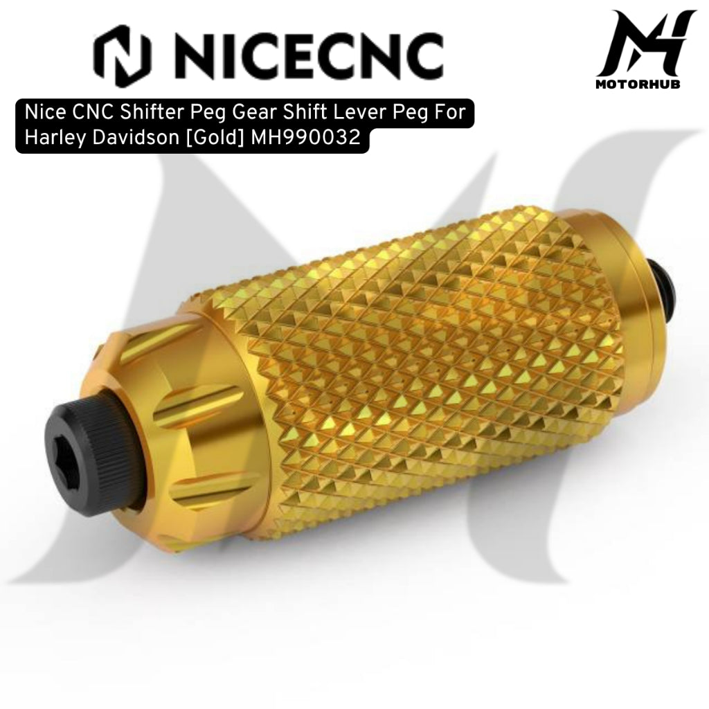 Nice CNC Shifter Peg Gear Shift Lever Peg For Harley Davidson [Gold] MH990032