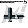 MH Style Silicone Rubber Grips with CNC Alloy Touring 2023+ Throttle By Wire [Silver] MH9901085