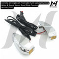 Chrome Strong Beam Front LED Turn Signals Running White & Signal Amber Road Glide Touring MH9900900