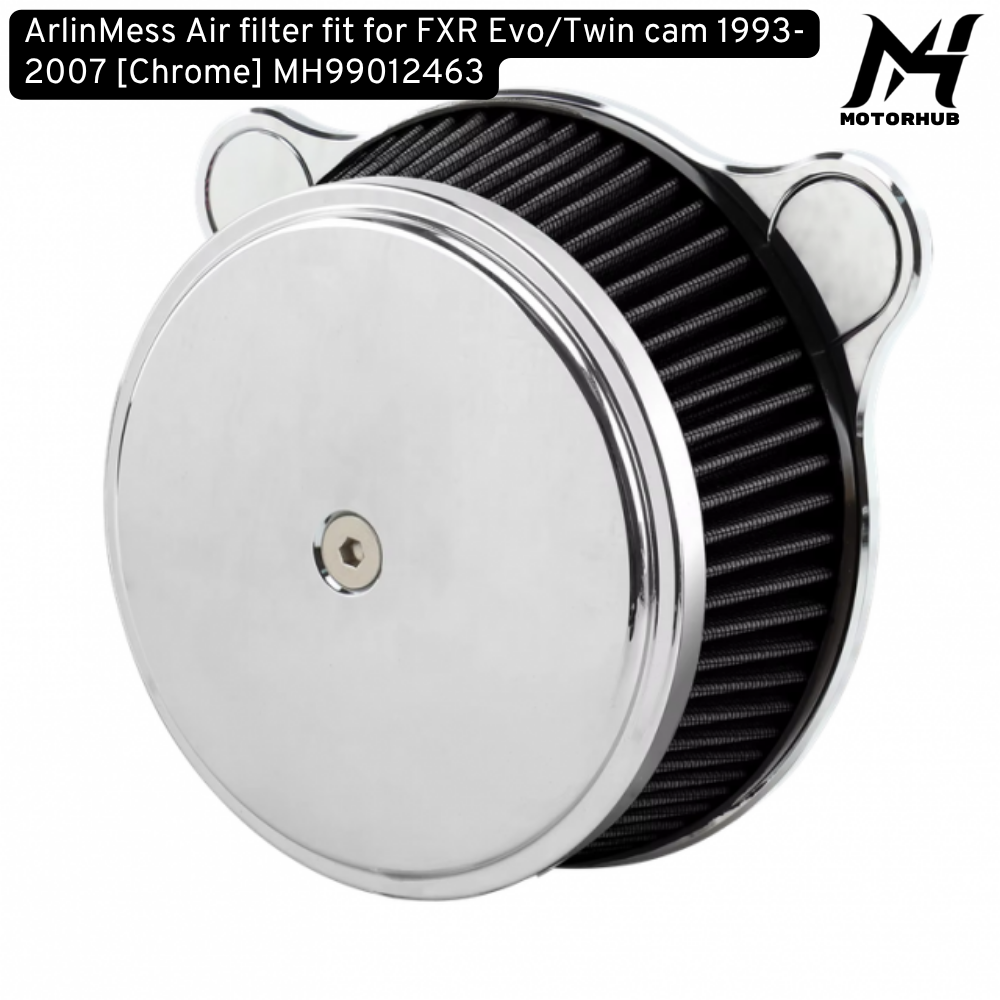 ArlinMess Air filter fit for FXR Evo/Twin cam 1993-2007 [Chrome] MH99012463