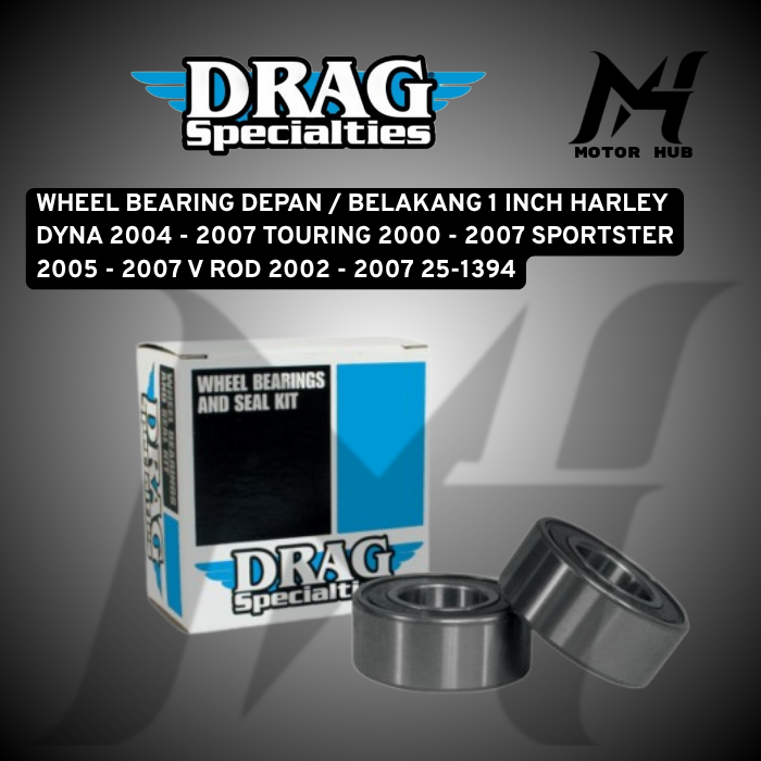 WHEEL BEARING DEPAN / BELAKANG 1 INCH HARLEY DYNA 2004 - 2007 TOURING 2000 - 2007 SPORTSTER 2005 - 2007 V ROD 2002 - 2007 25-1394 OEM 9247