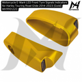 Lampu Sein Motorcycle E-Mark LED Front Turn Signals Indicators for Harley Touring Road Glide 2014-2023 [Gold] MH9901220