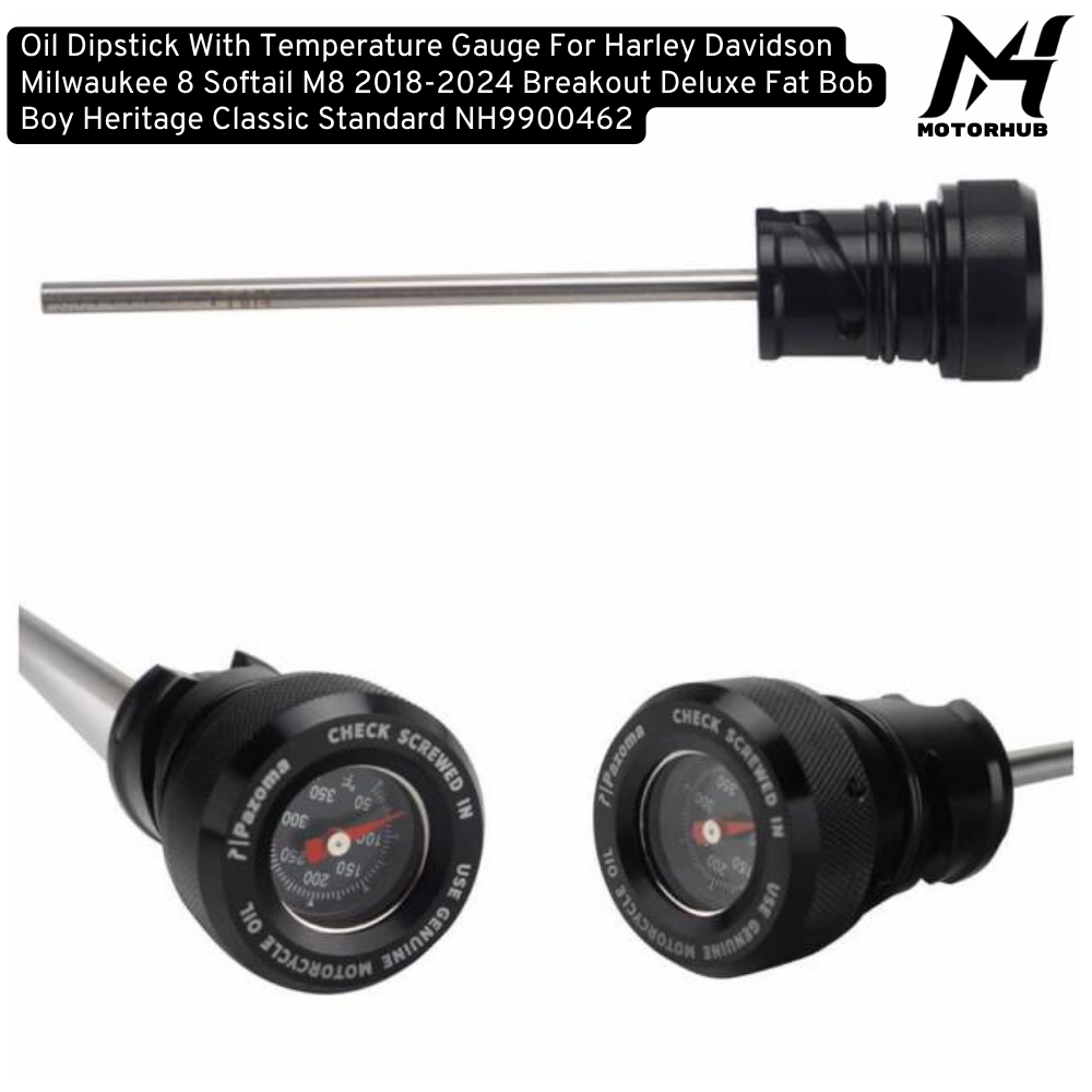 Oil Dipstick With Temperature Gauge For Harley Davidson Milwaukee 8 Softail M8 2018-2024 Breakout Deluxe Fat Bob Boy Heritage Classic Standard NH9900462