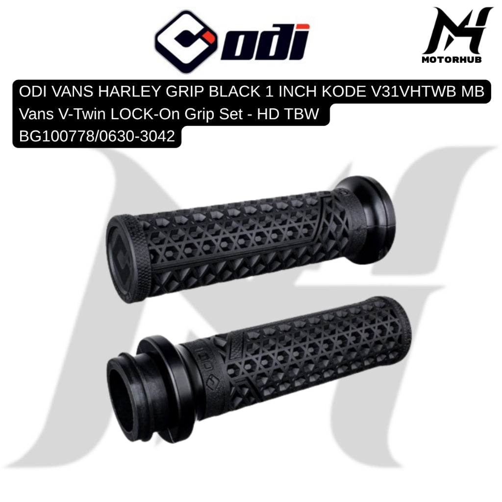 Vans V-Twin LOCK-On Grip Set - HD TBW BG100778/0630-3042