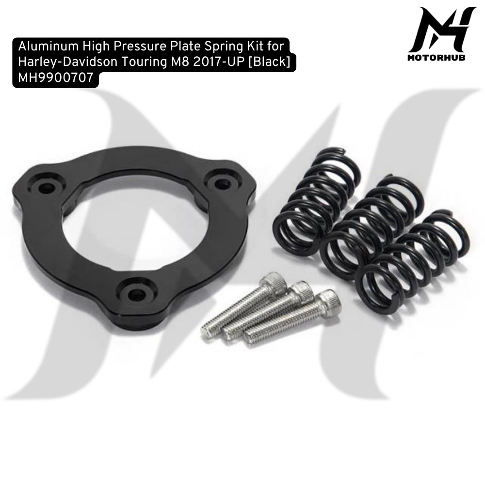Aluminum High Pressure Plate Spring Kit for Harley-Davidson Touring M8 2017-UP [Black] MH9900707