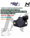 THROTTLE POSITION SENSOR HARLEY FOR HARLEY DYNA 2004 - 2005 TOURING 2002 - 2005 SOFTAIL 2001 - 2005 SPORTSTER 2007 - 2019 1022-0253 OEM 27629-01A KODE 18481