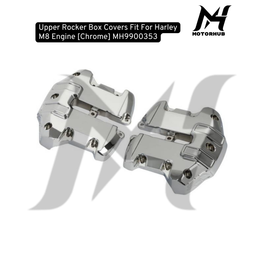 Engine Cover Harley Davidson M8 Upper Rocker Box Covers Fit For Harley M8 Engine [Chrome] MH9900353
