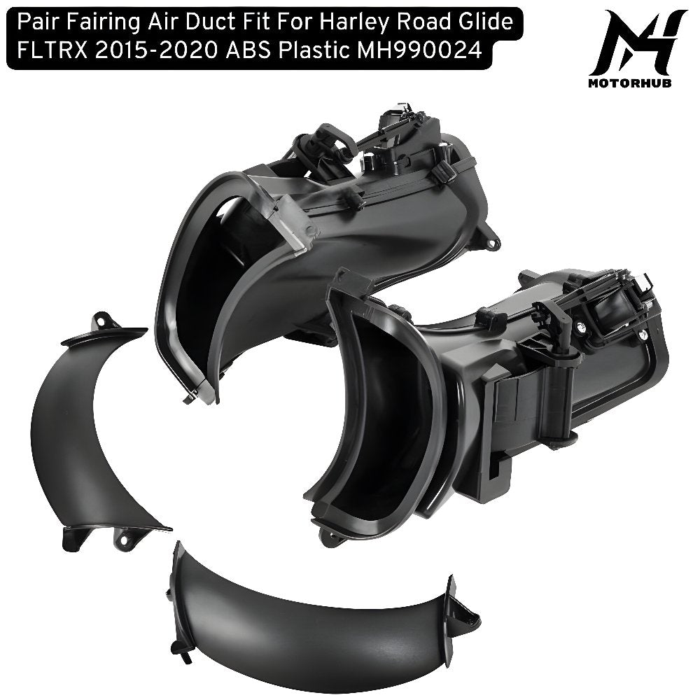 Pair Fairing Air Duct Fit For Harley Road Glide FLTRX 2015-2020 ABS Plastic MH990024