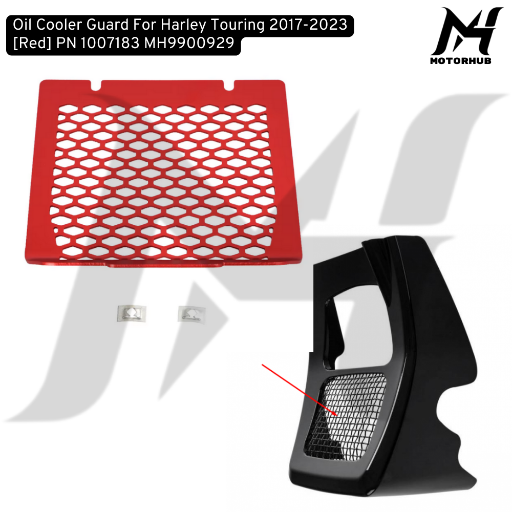 Oil Cooler Guard For Harley Touring 2017-2023 [Red] PN 1007183 MH9900929