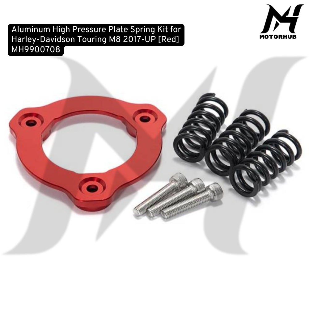 Aluminum High Pressure Plate Spring Kit for Harley-Davidson Touring M8 2017-UP [Red] MH9900708