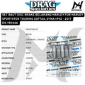 SET BAUT DISC BRAKE BELAKANG HARLEY FOR HARLEY SPORTSTER TOURING SOFTAIL DYNA 1992 - 2017 DS-190466 OEM 43567-92