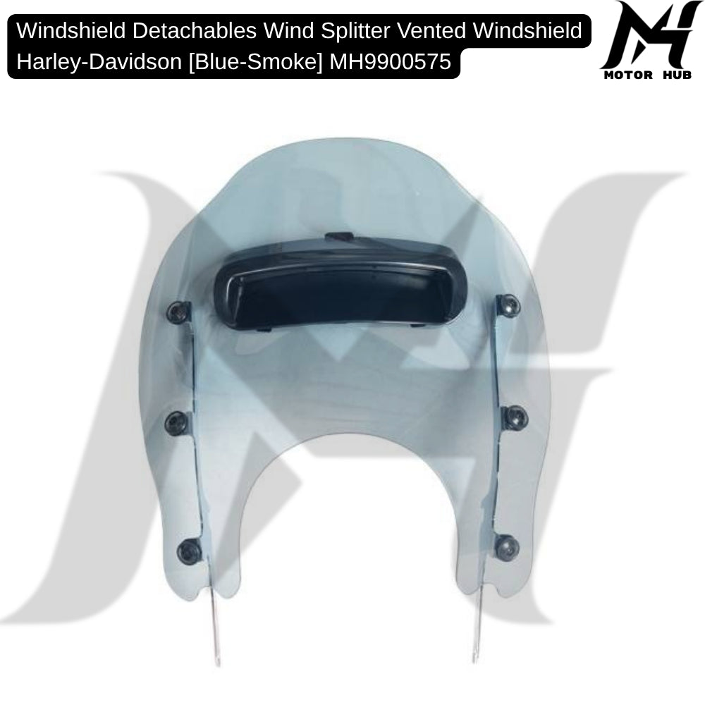 Windshield Detachables Wind Splitter Vented Windshield Harley-Davidson [Blue-Smoke] MH9900575