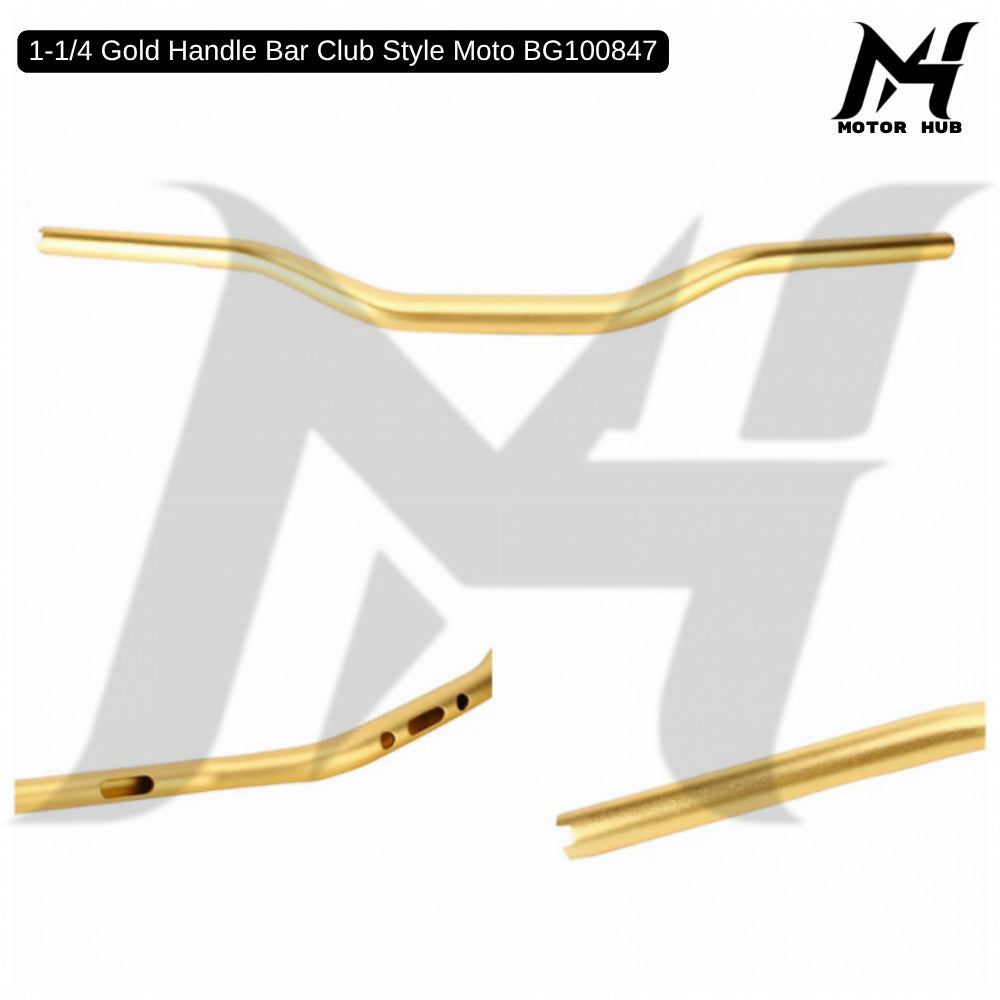 1-1/4 Gold Handle Bar Club Style Moto BG100847