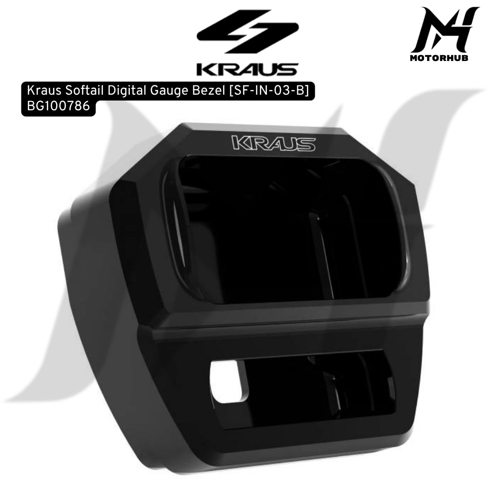Kraus Softail Digital Gauge Bezel Speedometer Softail 2018+ [SF-IN-03-B] BG100786