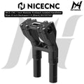 NICE CNC 1 Inch Modular Kickback Isolated Handlebar Riser 8 Inch Backward 1.5 [Black] BG100769
