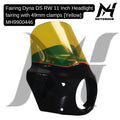 Fairing dyna DS RW 11 Inch Headlight fairing with 49mm clamps [Yellow] Fairing Club Style Motorcycle Harley Davidson MH9900446