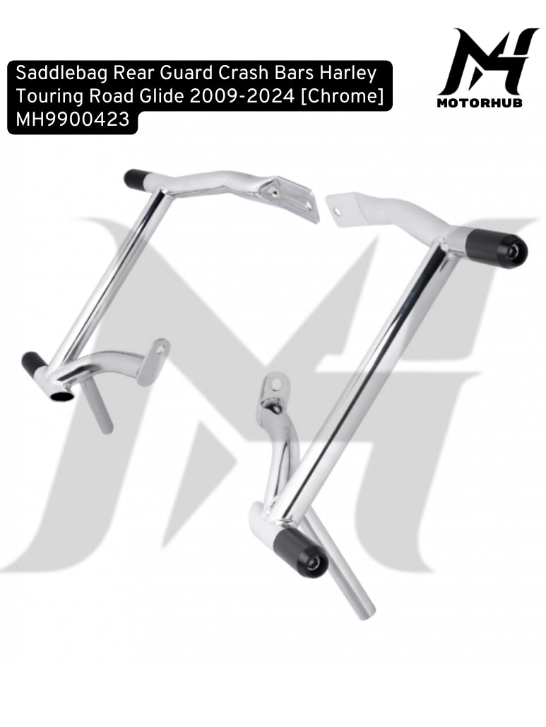 Saddlebag Rear Guard Crash Bars Harley  Touring Road Glide 2009-2024 [Chrome] MH9900423