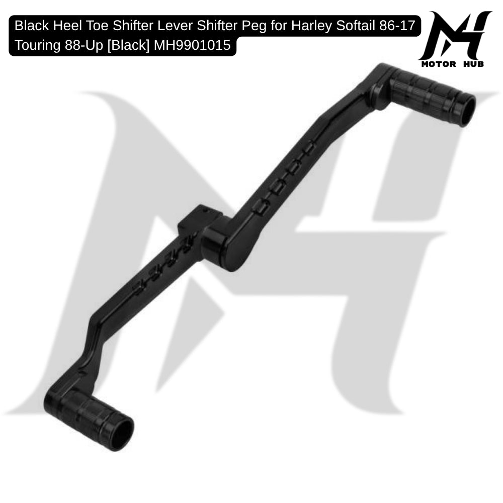 Black Heel Toe Shifter Lever Shifter Peg for Harley Softail 86-17 Touring 88-Up [Black] MH9901015
