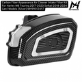 Carbon Fiber Appearance Air Cleaner Intake Filter Kit For Harley M8 Touring 2017-2023 Softail 2018-2024 Gen1 Models [Silver] MH99012457