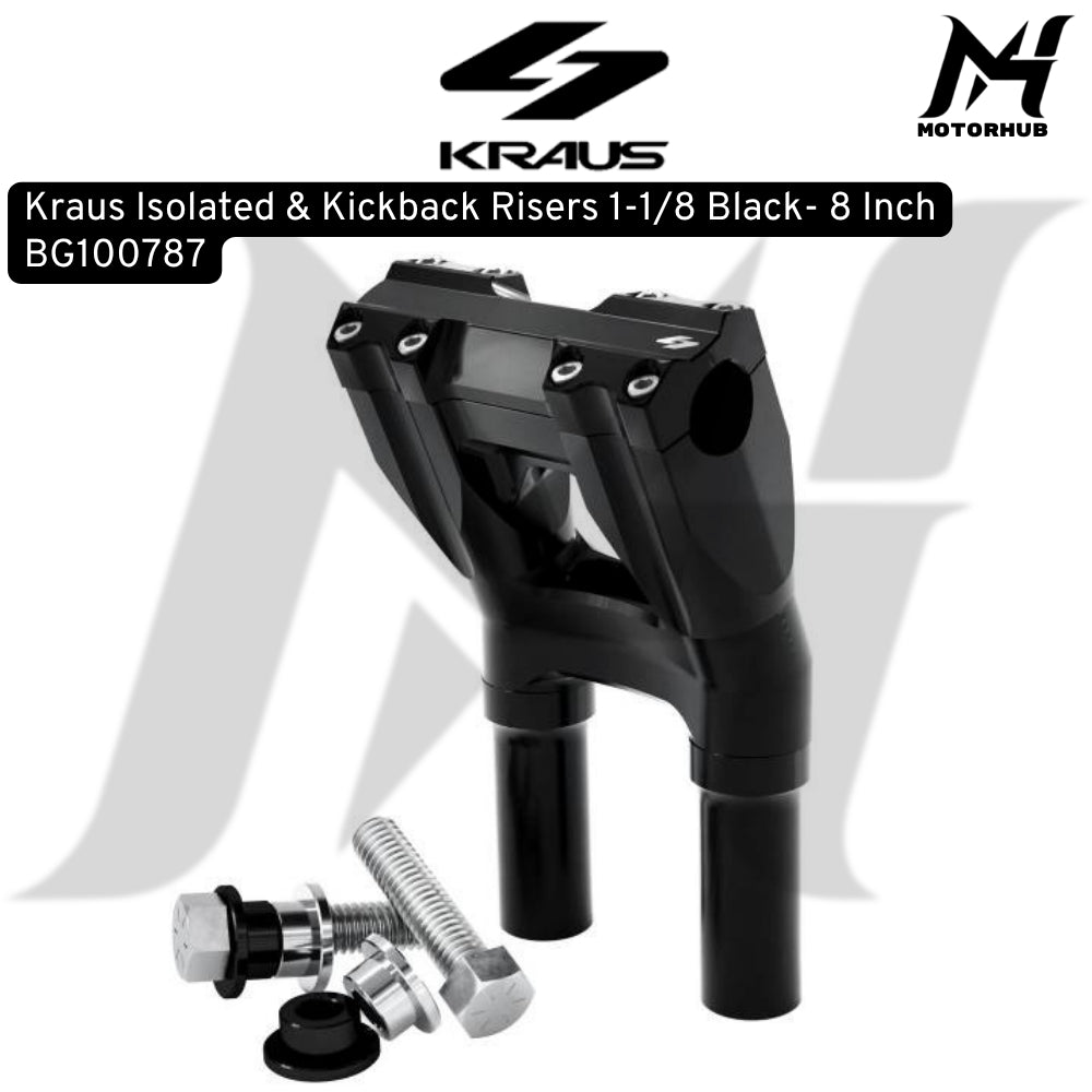 Kraus Isolated & Kickback Risers 1-1/8 Black- 8 Inch BG100787