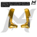 Saddlebag Latch Kit Saddle Bag Latches Lifter Carbon CNC T6061 Touring 2014-2026 [Gold] MH7700343
