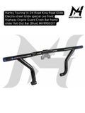 Harley Touring 14-24 Road King Road Glide Electra street Glide special cvo front Highway Engine Guard Crash Bar frame slider flat-Out Bar [Blue] MH9900317