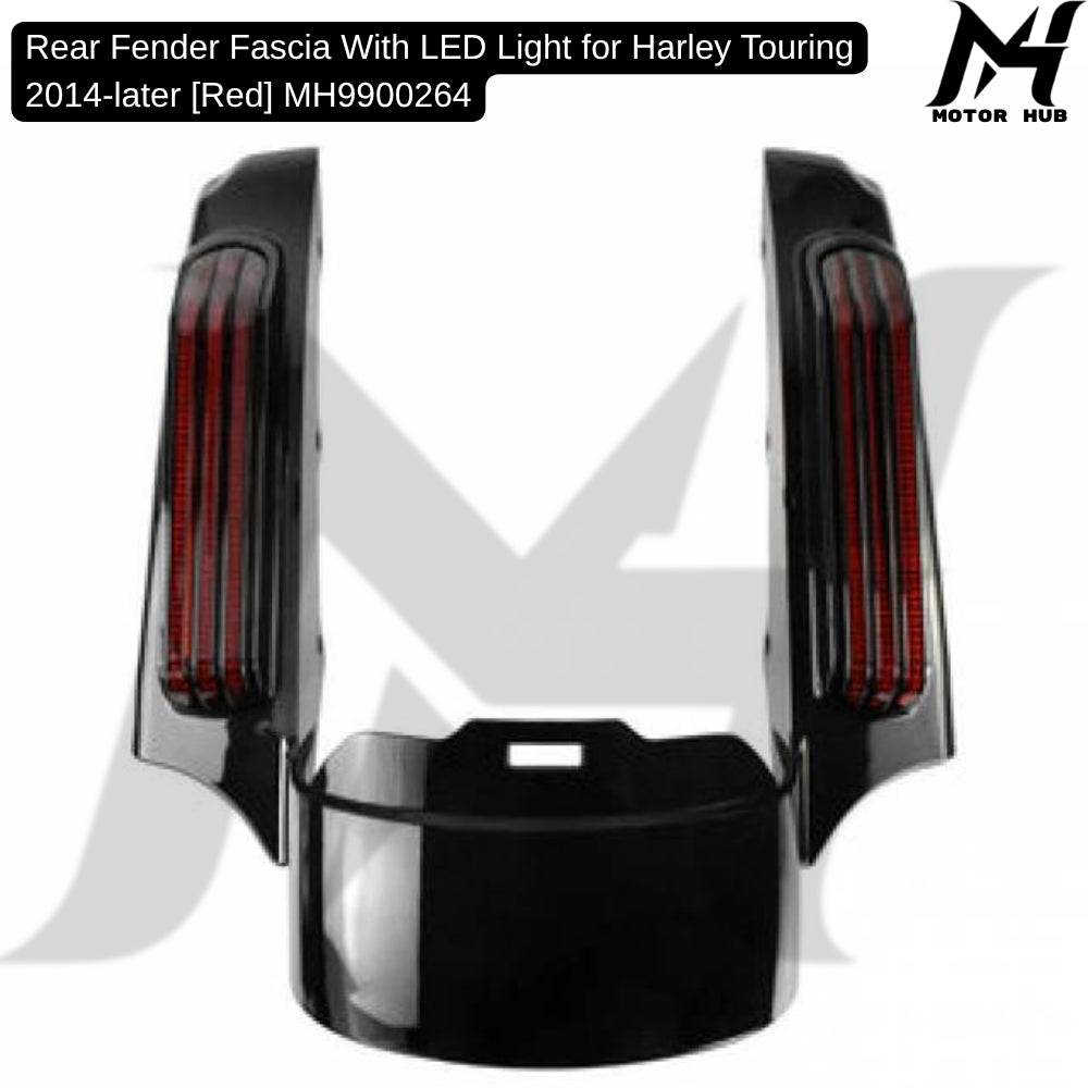 Rear Fender Fascia With LED Light for Harley Touring 2014-later [Red] MH9900264