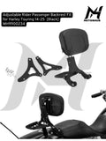 Adjustable Rider Passenger Backrest Fit for Harley Touring 14-25 [Black] MH9900234
