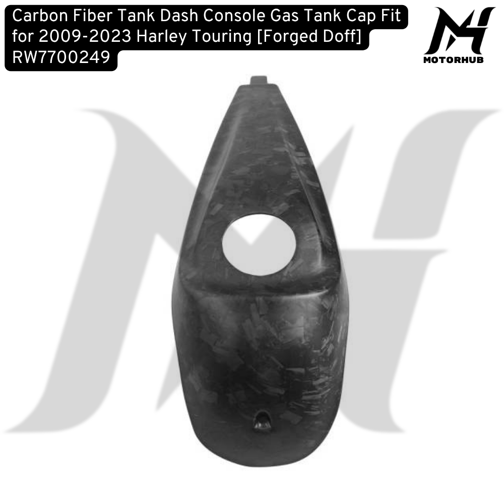 Carbon Fiber Tank Dash Console Gas Tank Cap Fit for 2009-2023 Harley Touring [Forged Doff] RW7700249