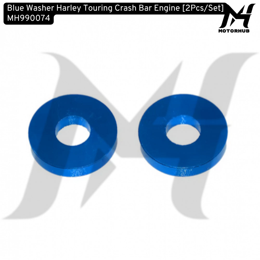 Blue Washer Harley Touring Crash Bar Engine [2Pcs/Set] MH990074