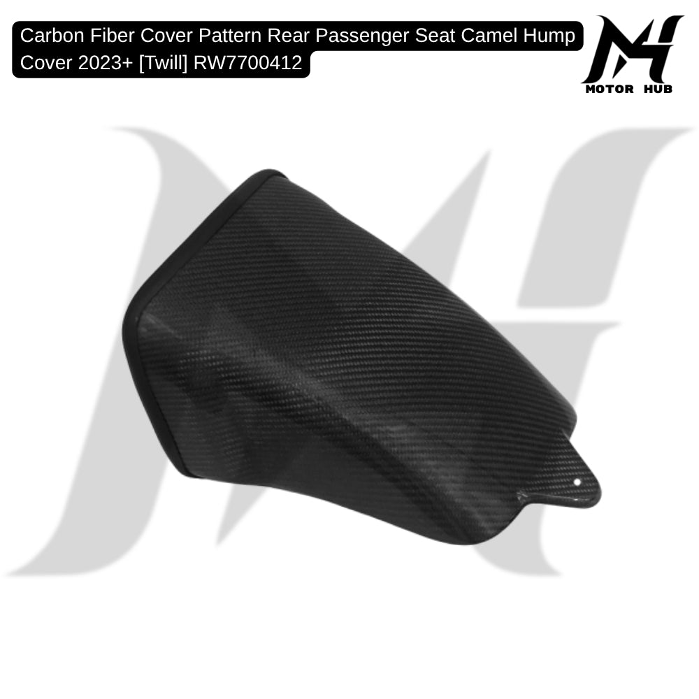 Carbon Fiber Cover Pattern Rear Passenger Seat Camel Hump Cover 2023+ [Twill] RW7700412